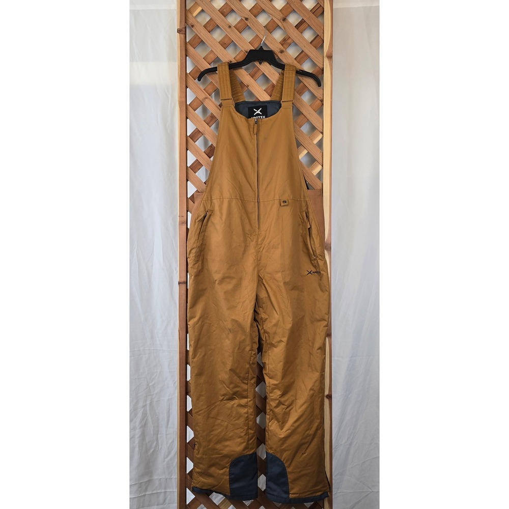 Arctix Snow Bib Overalls Women 1X Brown Insulated Water Repellent -Good